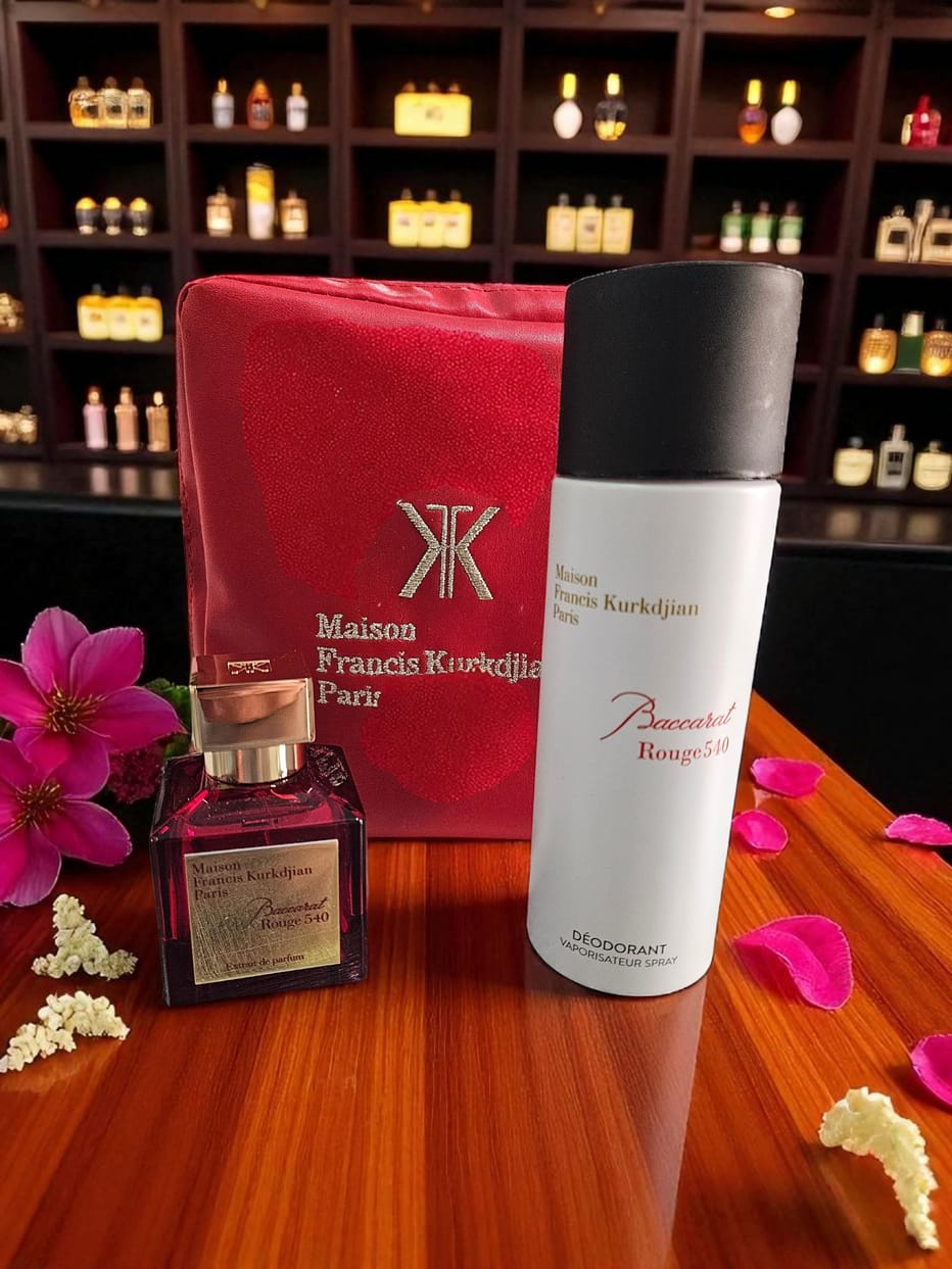 maison baccarat rouge + deodorante