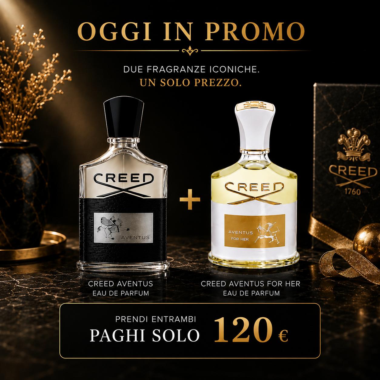 creed aventus for him edp + creed aventus for her edp
